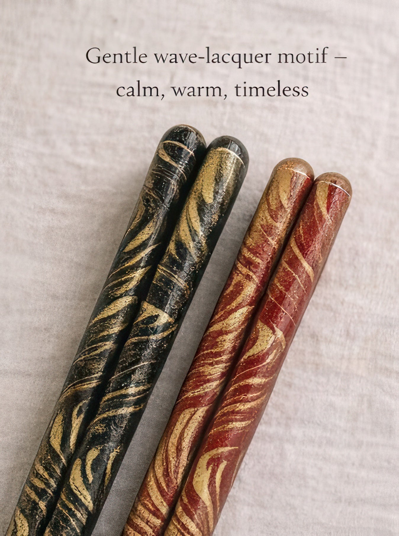 Wabi-Sabi Lacquered Chopsticks