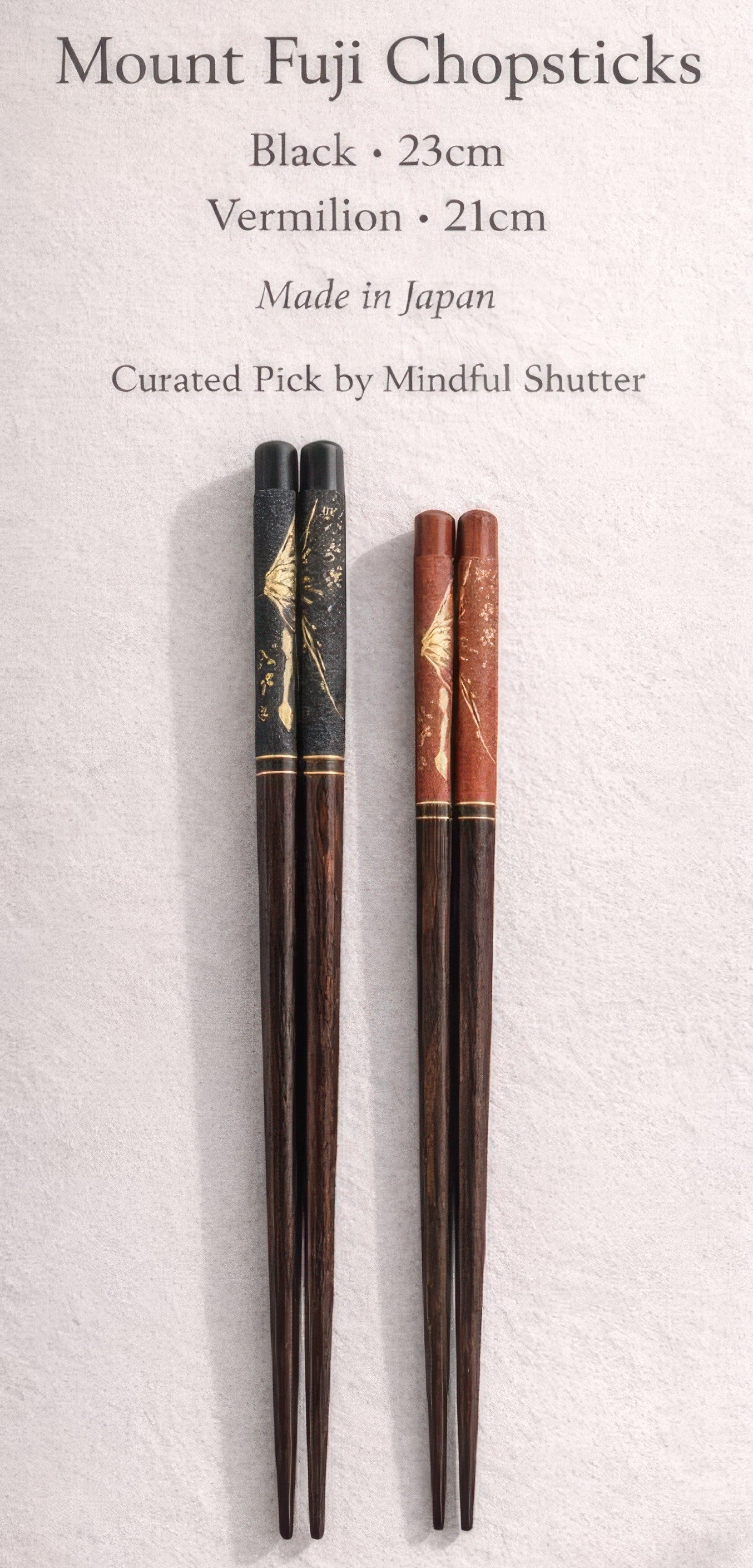 Mount Fuji Lacquered Chopsticks