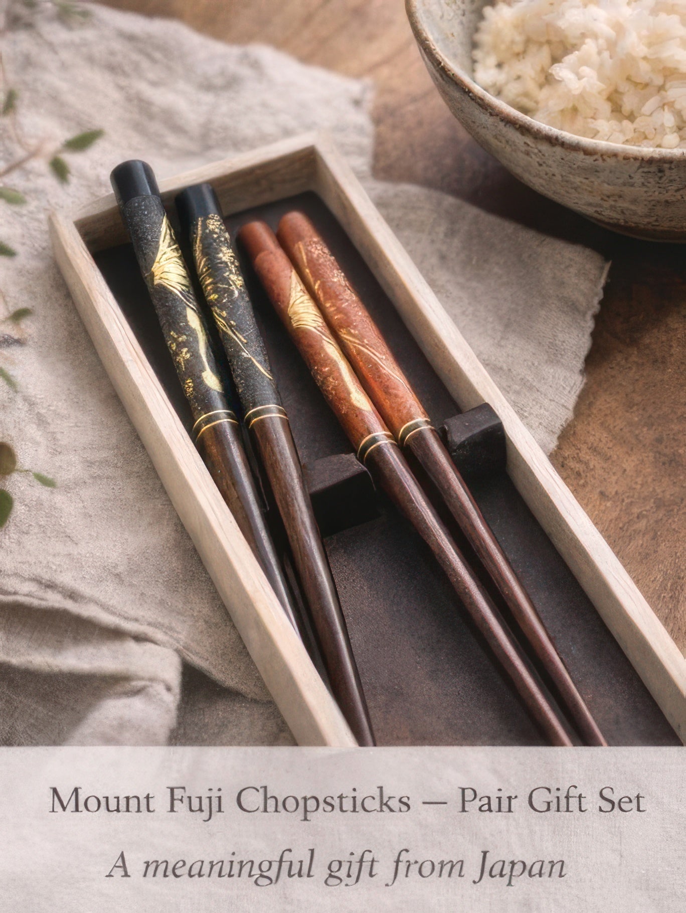 Mount Fuji Lacquered Chopsticks